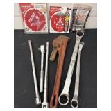 Group of miscellaneous tools with sanding, disc