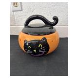 7ï¿½ Halloween cat canister