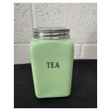 6.5ï¿½a vintage McKee Jadeite Tea Canister from the