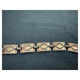 vintage copper link bracelet