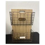 22x14 2 Tier Magazine Rack Decor