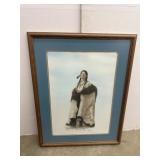 Large Native Signed, Numbered and Framed Artwork