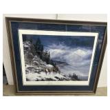 Journey through the midnight dusk, signed framed