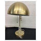 20ï¿½ brass mushroom-style dome table lamp