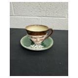 Vintage Hal-sey fifth Toby cup and saucer, made