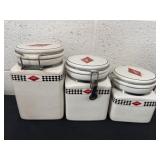 Vintage Coca-Cola canister set