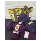 Bag with yarn