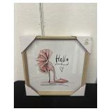 Hello Weekend Framed Print Decor 15x15