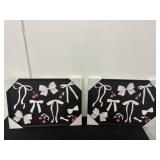 Two 16x23 Ribbon Cherry Wall Decor
