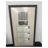 32x18 Stamp Collection Framed