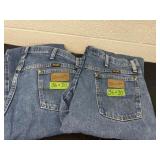 Two  36x30 wrangler jeans
