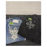 Two pair 7/8 jeans