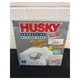 New husky kitchen bags, 90 bags, 13gal