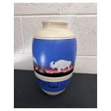 10ï¿½ Southwestern-style ceramic vase