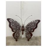 Metal Butterfly Decor 22In wide