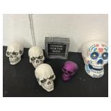 Group of Halloween decor
