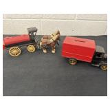 Ertl coin bank both have damaged wheel