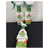 3 veggie wash sprays organic