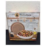 Rose brick marble stone, two-piece round, baking