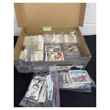 Large box of football cards