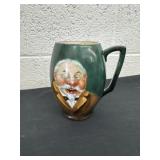 vintage hand-painted ceramic character mug