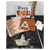 Halloween hand towels, pillow covers, nail
