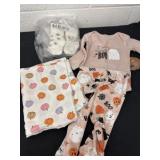 3/6 month baby outfit for Halloween with socks
