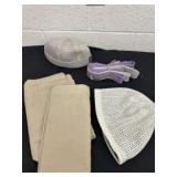 Bed straps with pillowcases and two hat beanies