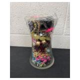 8ï¿½ jar of misc jewelry