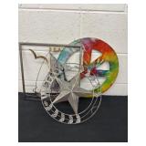 Metal welcome star sailboat and peace sign