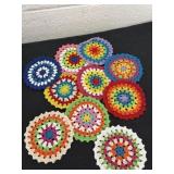 Crochet coasters