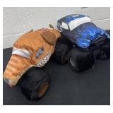 Two monster truck plushyï¿½s