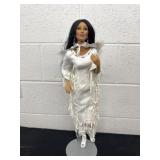 21ï¿½vintage porcelain doll dressed in white