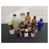 Group of glass bottles