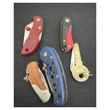 Group of pocket knifes