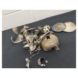 Group of aluminum pieces
