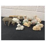 Group of sheep figurines