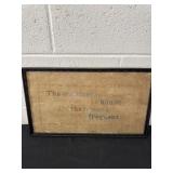 17ï¿½x10ï¿½vintage cloth sign