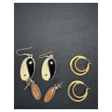3 pairs of earrings