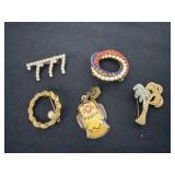 Group of brooches