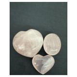 3 rose quarts gemstone