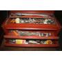 Aztec Red Metal Handheld Toolbox w/tools