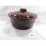 Brown Crock Casserole w/ Lid