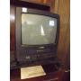 Sylvania TV 13" with VCR in 1--remote, antenna