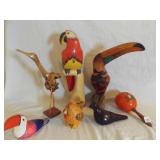 Tropical birds made of lightweight wood-6
