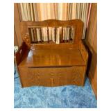 Small Wooden Storage Bench