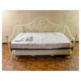 White Metal Day Bed