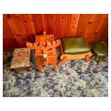 reindeer, small stools etc