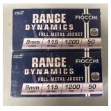 100 Rounds - Ranger Dynamics - 9mm Ammo