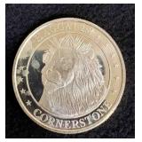 1 OZ Silver  Cornerstone Lion Round